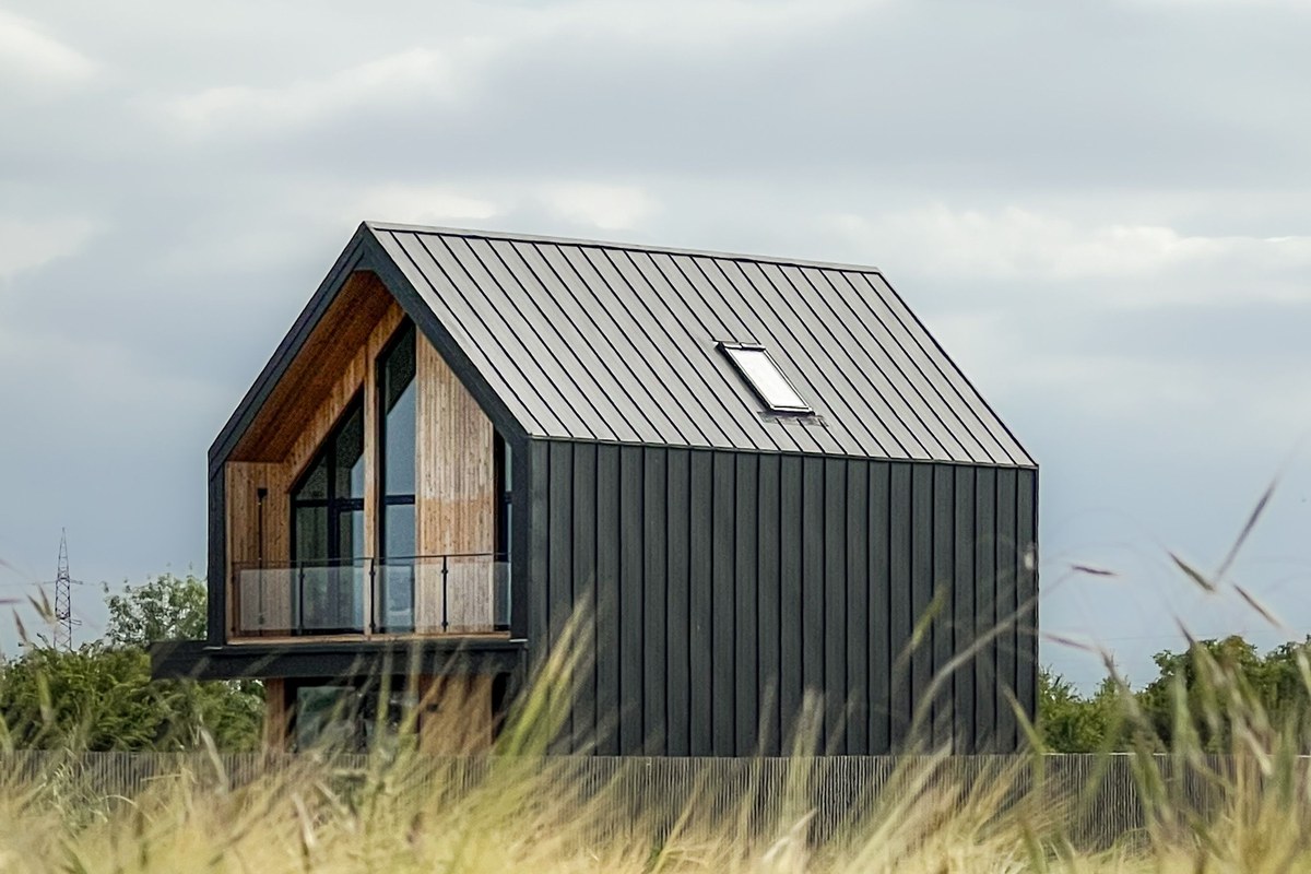 sustainable prefab home exterior